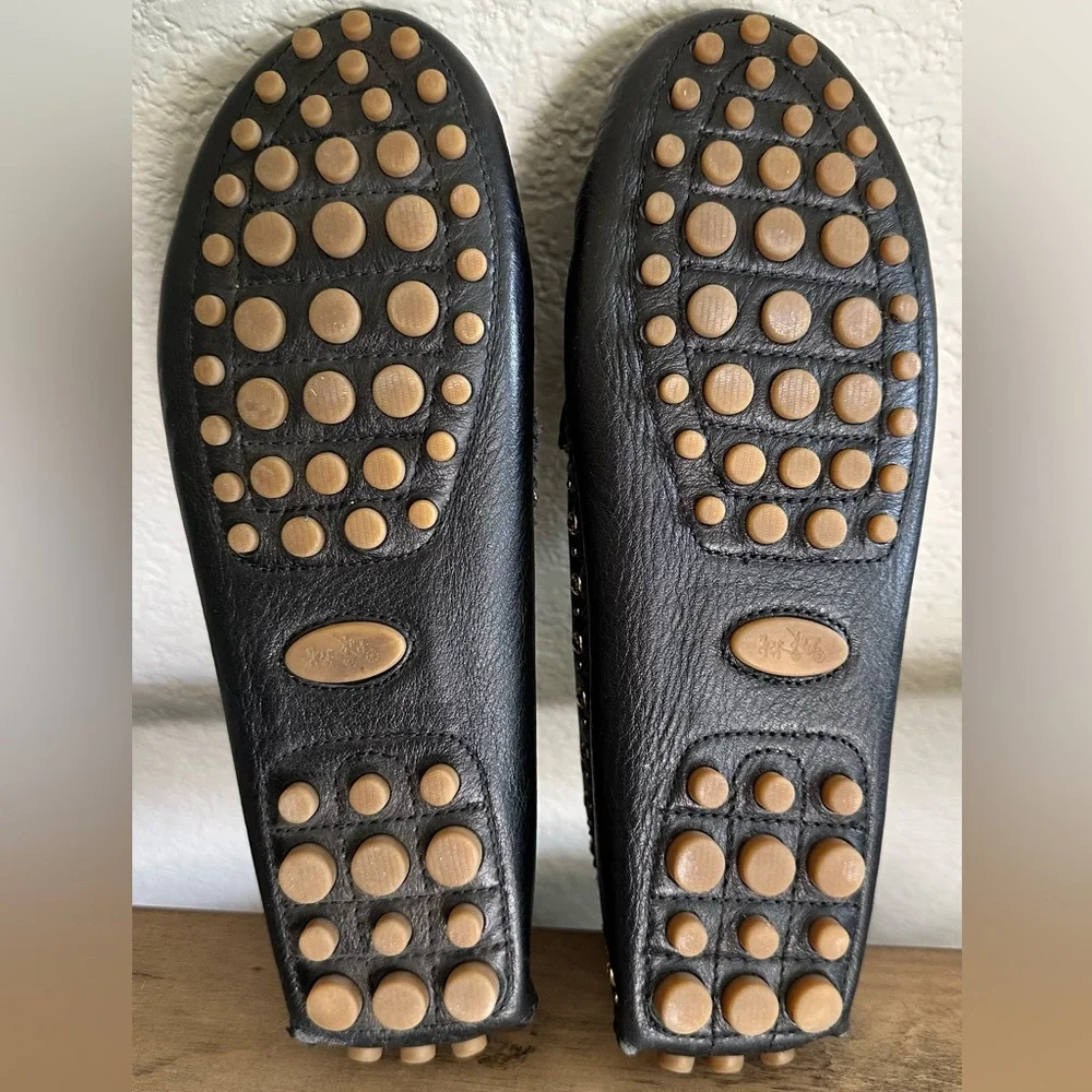 Coach Norfolk Black Leather Loafers